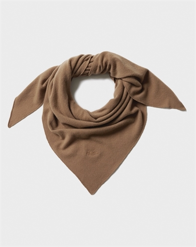 Lala Berlin - Triangle Solid M Tørklæde - Cashmere Blend Earth